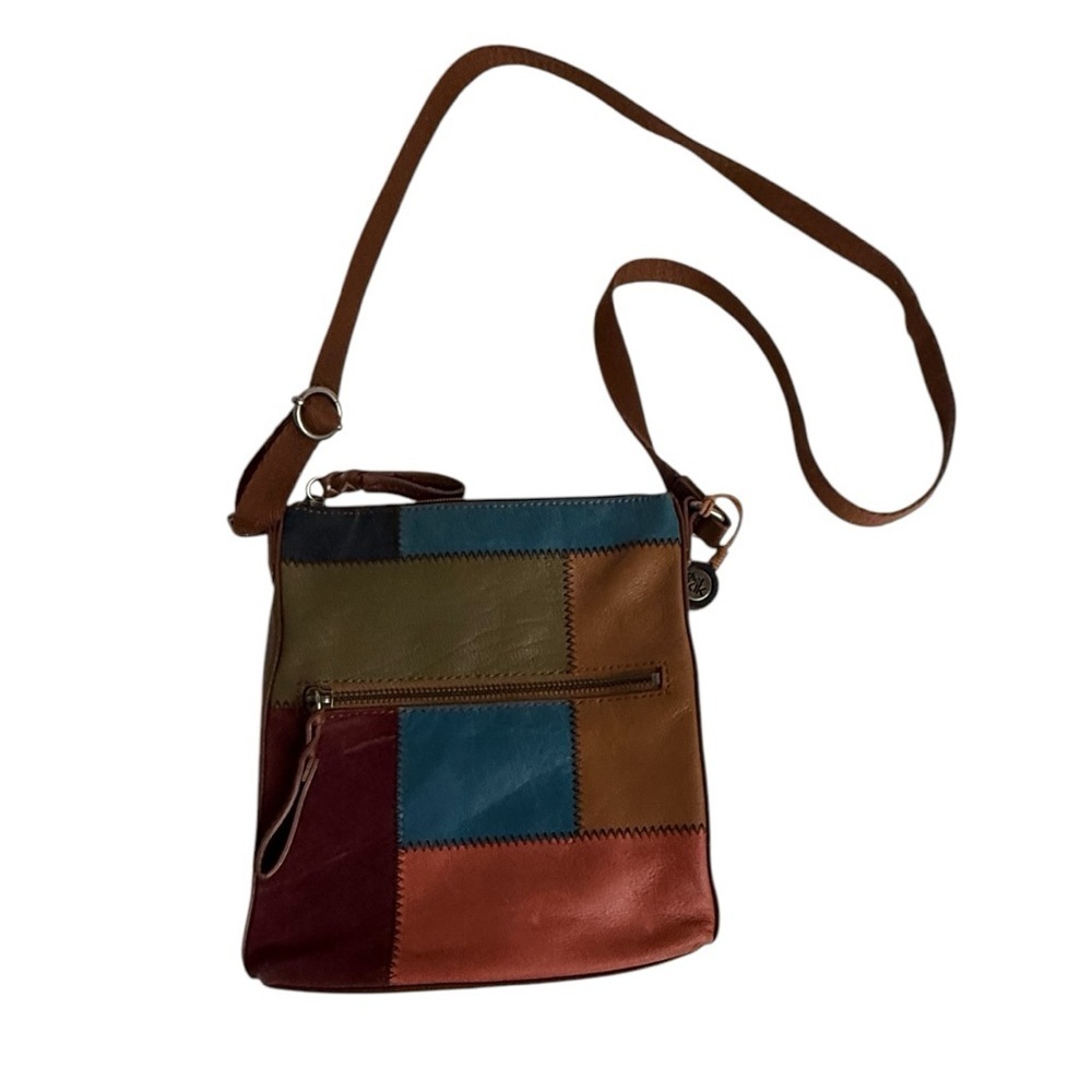 The Sak Brown And Multicolored Patchwork Crossbod… - image 3